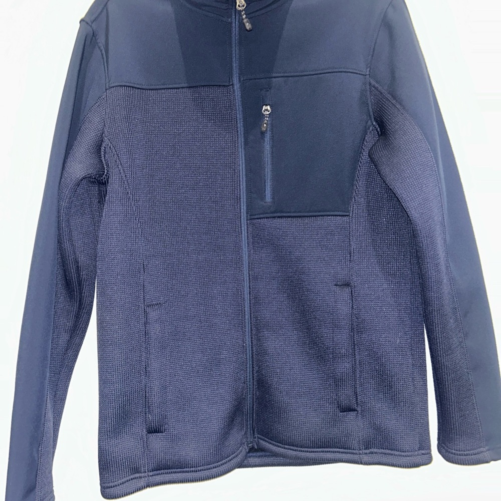 Swiss Tech Dark Blue fully lined zip jacket coat